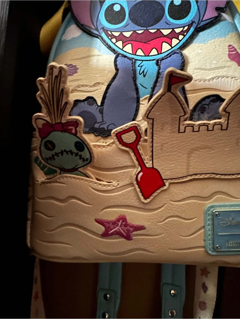 Loungefly Light Blue & Cream Stitch Mini Backpack